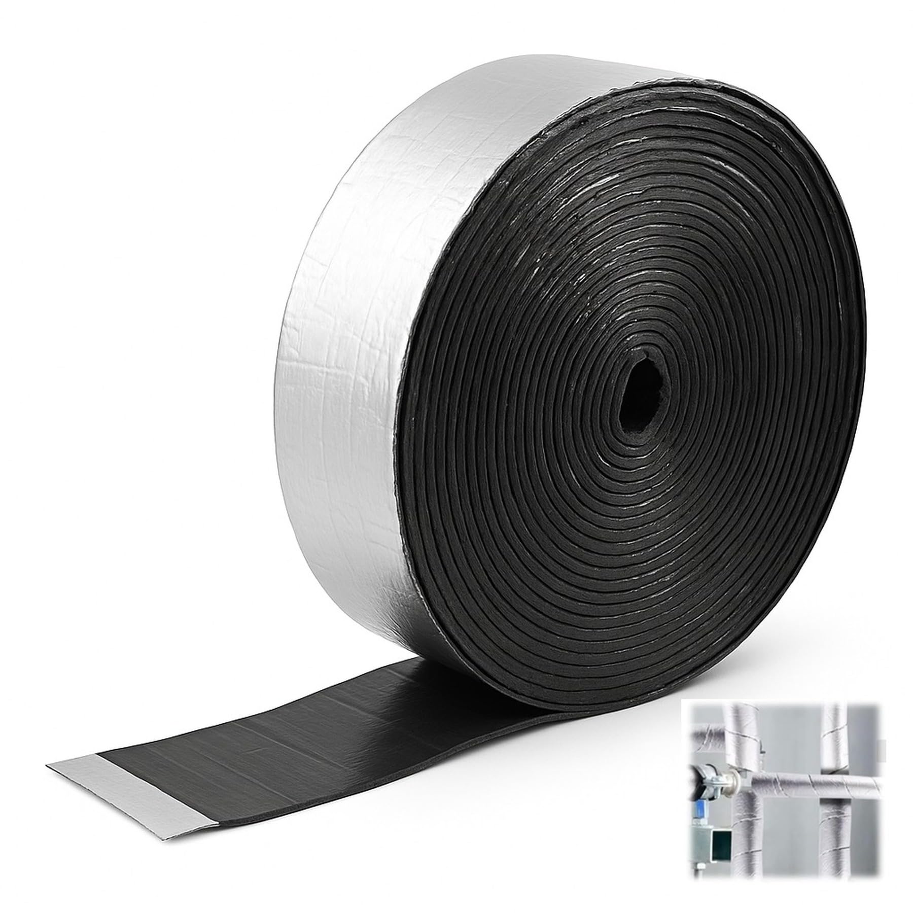 Rohrisolierung Selbstklebend - 5cm X 10m Für Heizungsrohre & Mehr | Wärme- & Kälteschutz