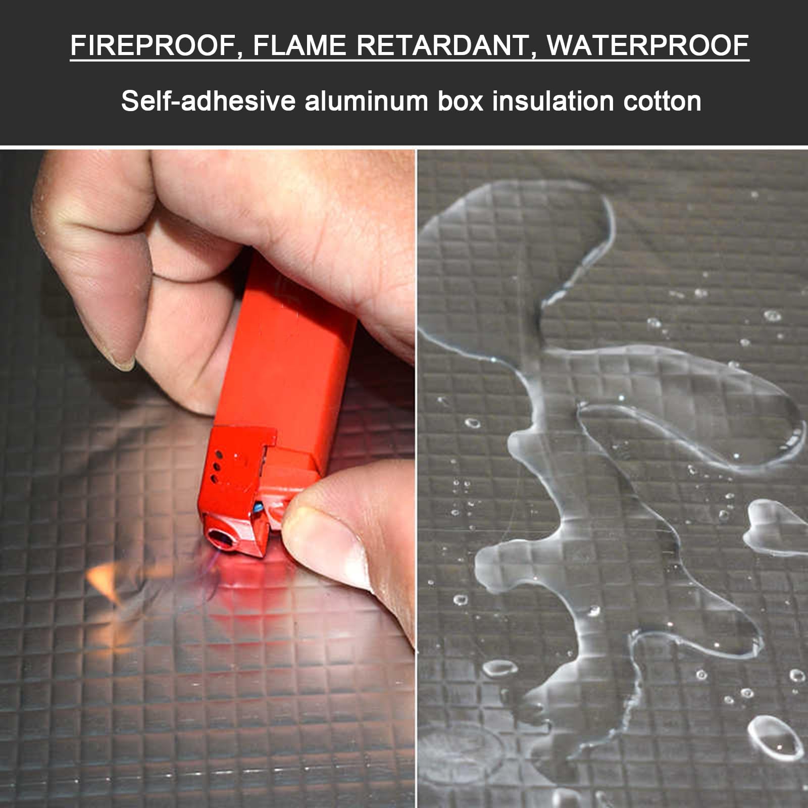 Cotone Isolante del Tetto,stuoia Cotone Isolante Autoadesivo,Pannello Riflettente termosifoni,Tappetino fonoassorbente per Auto,Scudo Termico per Il Tetto,Impermeabile(5MM(THk),1 * 3M(3m²))