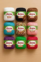 Kit 10 Linhas Crochê Anne 65m Circulo