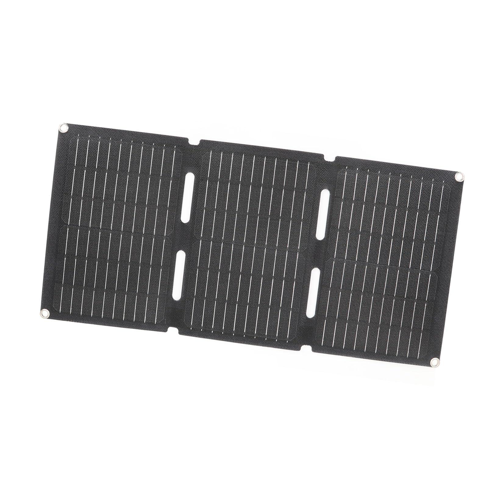 Pannello Solare Pieghevole, Pannello Caricatore Solare Portatile in Silicio Monocristallino da 60 W con Doppie Porte USB, Impermeabile per Escursionismo, Campeggio e
