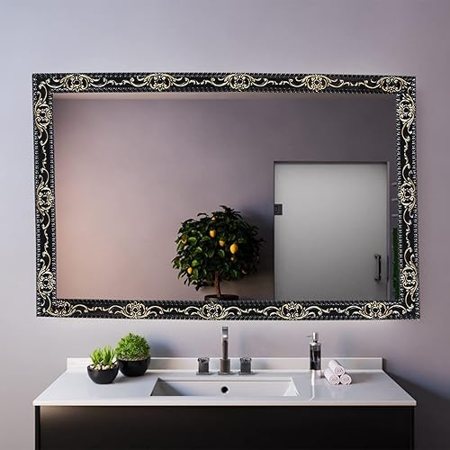 Miniatura 5 de Moldura de pared flexible, diseño autoadhesivo para despegar y pegar, moldura de corona para marco de espejo de gabinete, borde de pared, decoración