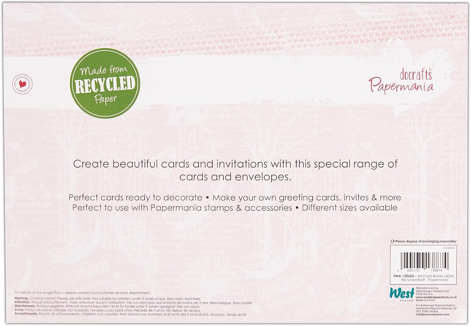 A6 Cards/Envelopes (50pk) - Recycled Kraft