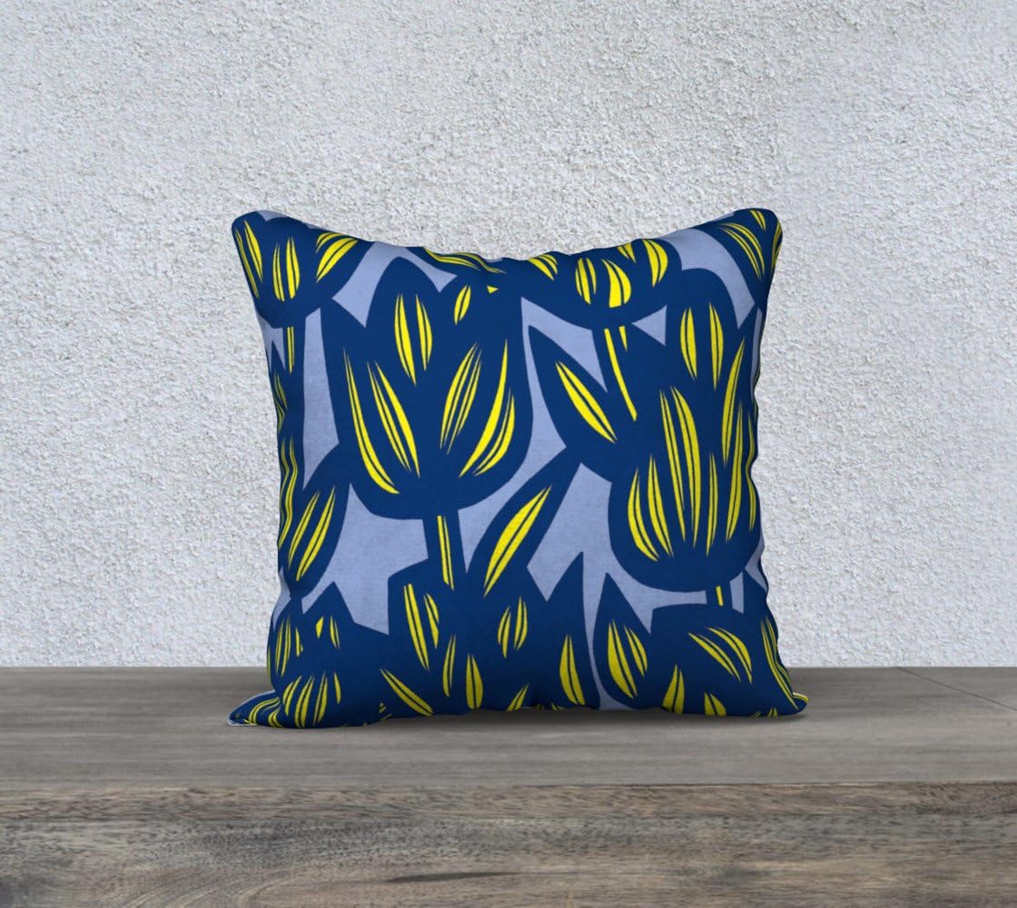 FLOWERS469 18" x 18" Throw Pillow Case Pillow Set Home