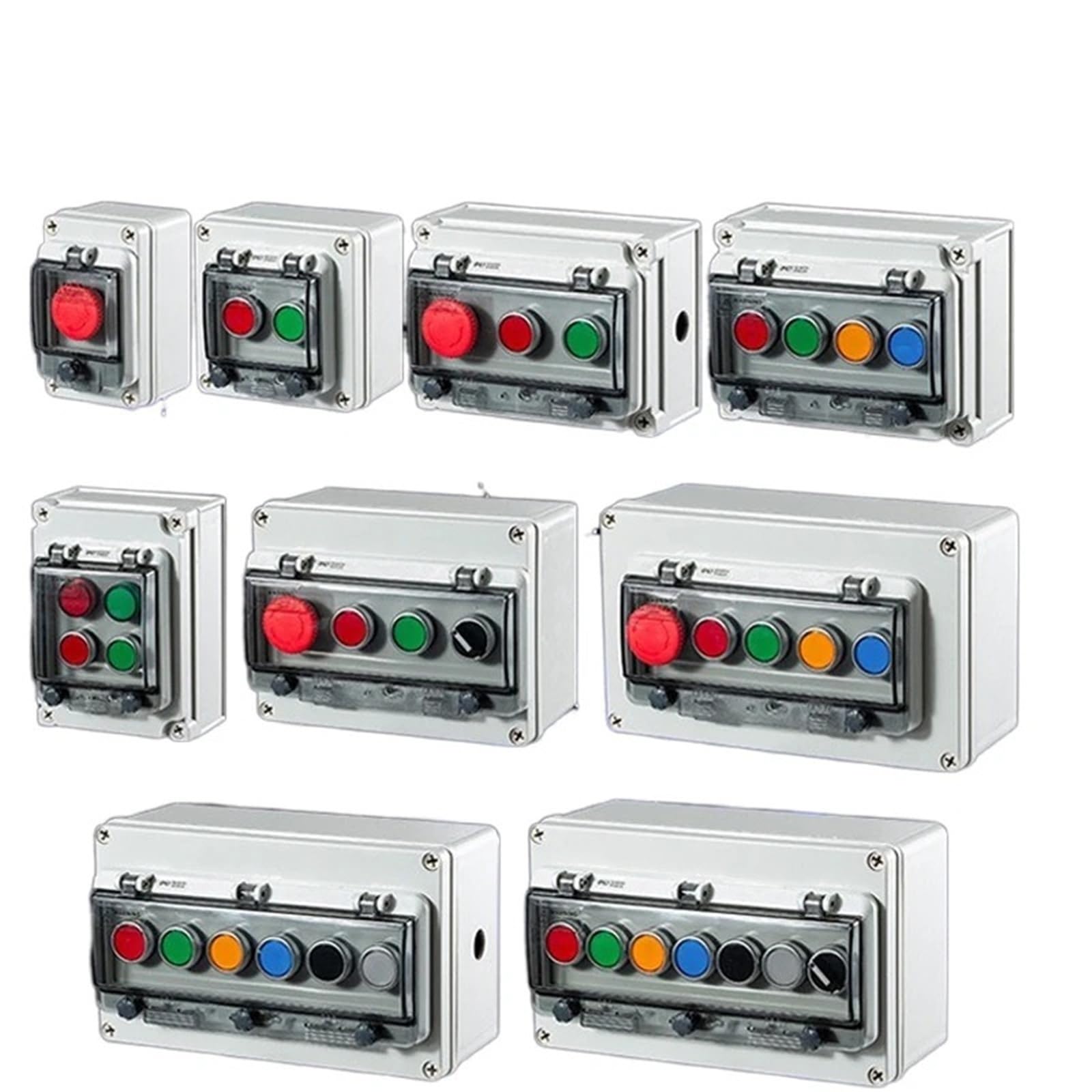 Caja de interruptor AC220V de botón para automatizar el taller mecánico y maquinaria industrial 5