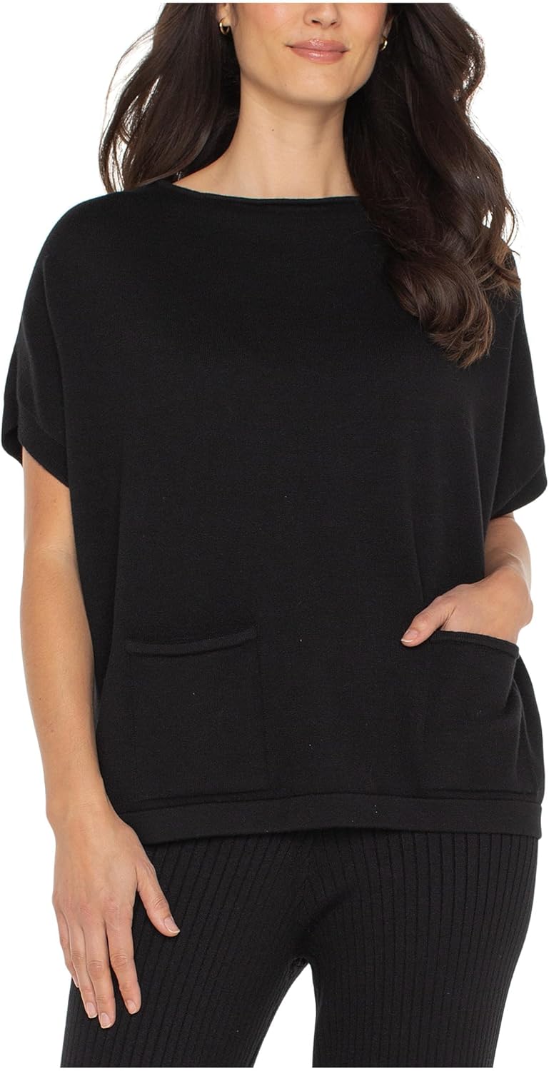 Liverpool Womens 1/2 Sleeve Boat Neck Dolman Sweater