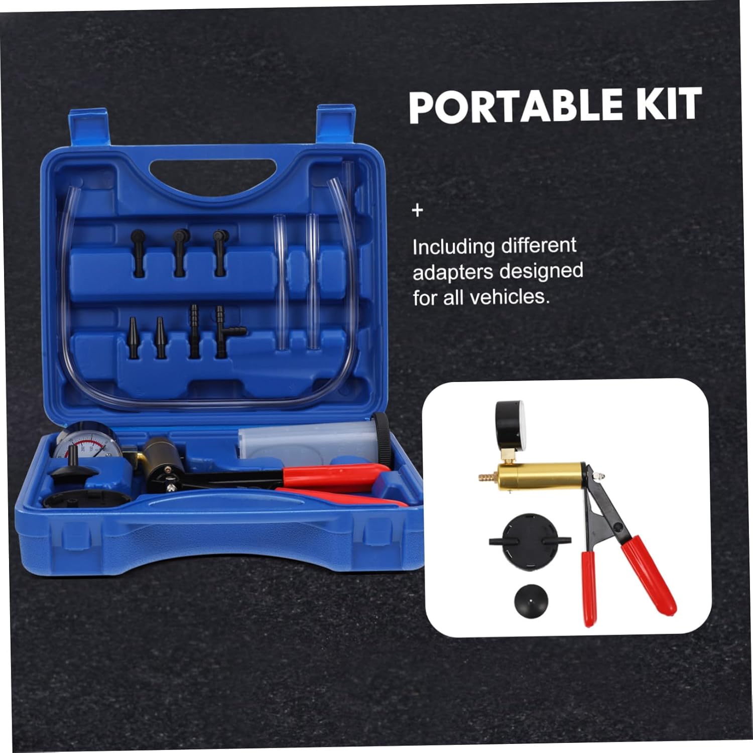 Manual Vacuum Pump Car Brake Fluid Replacement Tool Automotive Tools Kit Steam Protection