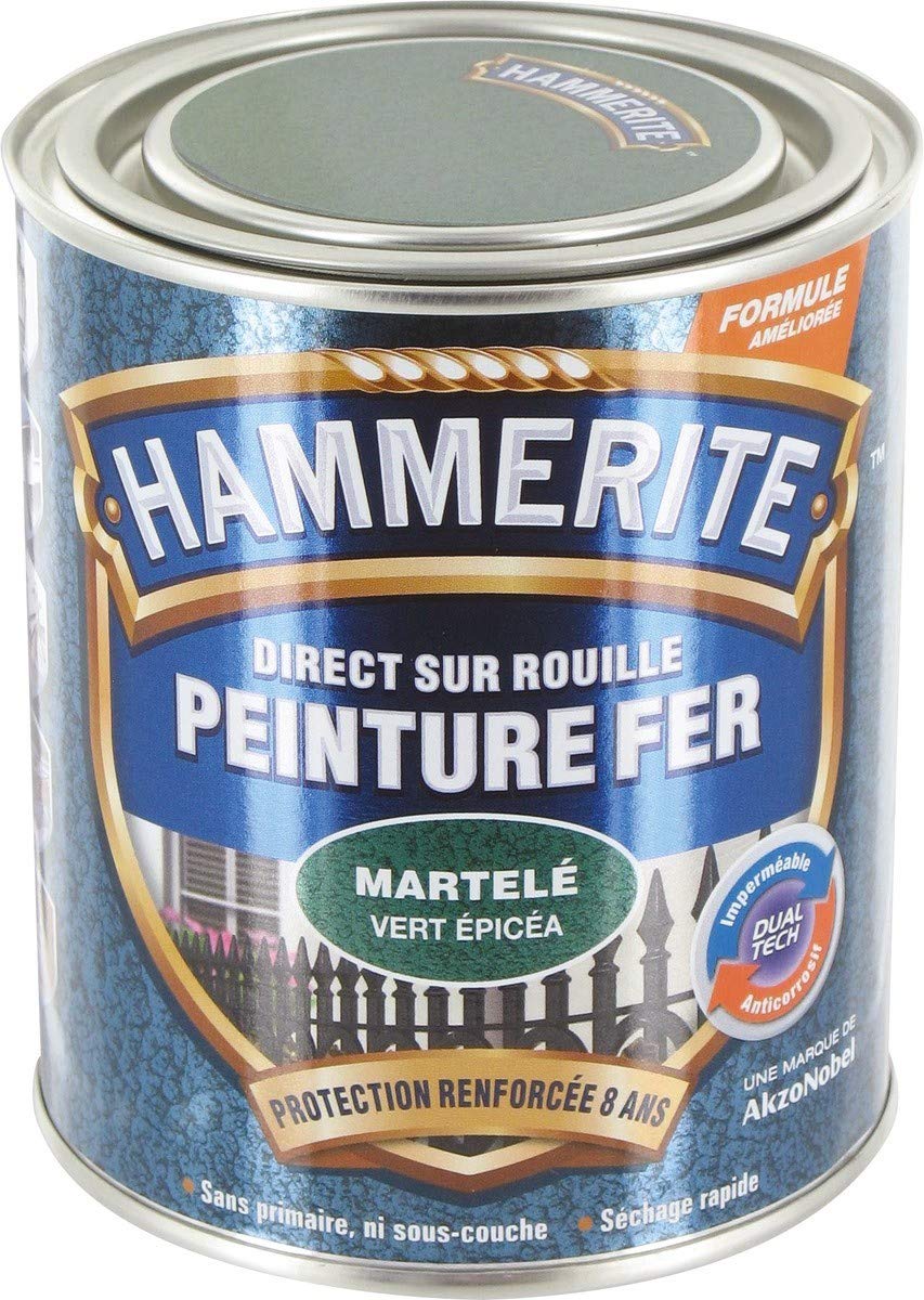 Hammerite fer martelé 0.75l gris ardoise