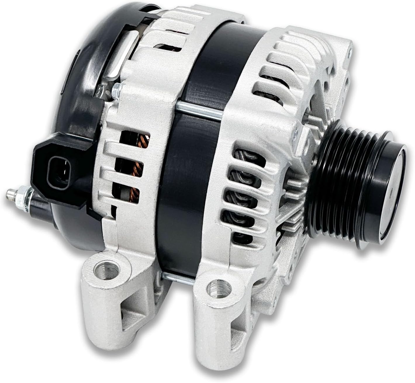 12V 170A Alternator Compatible with 2007-2010 Saturn Outlook V6 3.6L; 2007-2016 GMC Acadia V6 3.6L; 2008-2017 Buick Enclave V6 3.6L; 2009-2017 Chevrolet Traverse V6 3.6L # 104210-6160, 1042106310