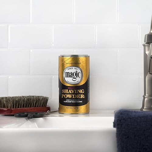 Miniatura 5 de SoftSheen-Carson Afeitado mágico sin afeitar para hombres, polvo de afeitado para depilación, ayuda a detener los golpes de afeitar, fragante,