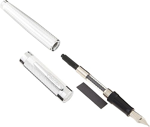 Miniatura 2 de Conklin Herringbone Signature Pluma Estilográfica Plata - S