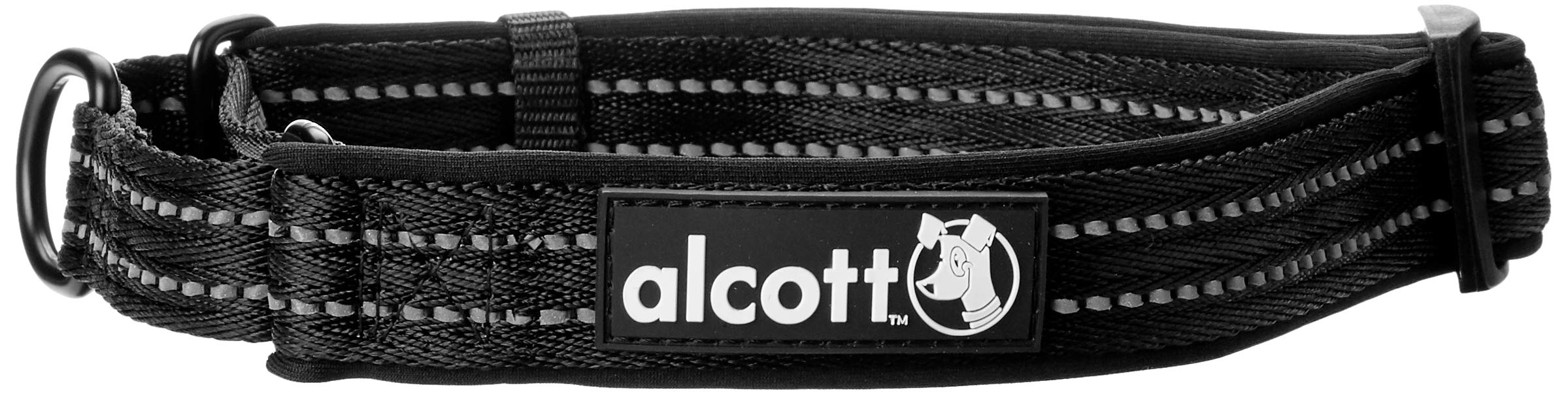 alcott Dog Adventure Martingale Collar With Reflective Stitching & Neoprene Padding, Large, Black,?33.02 cm,W_3.81 cm (B01MZI6MTZ) Amazon Price History, Amazon Price Tracker