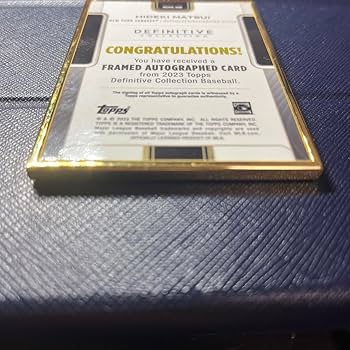 Amazon.co.jp: TOPPS 2023 Definitive 松井秀喜 サインカード