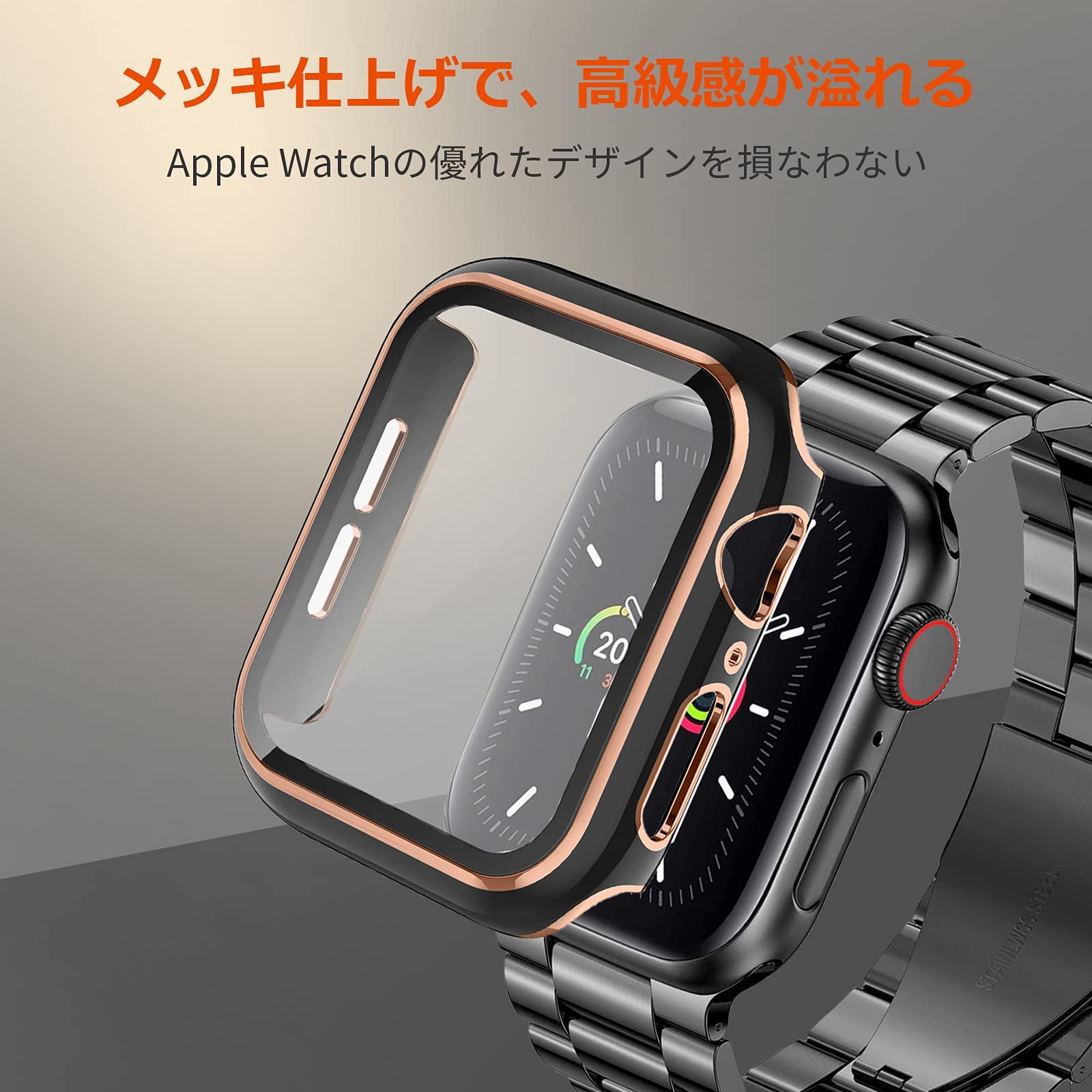 Amazon.co.jp: [YOFITAR] for Apple Watch バンド 保護ケース付き 