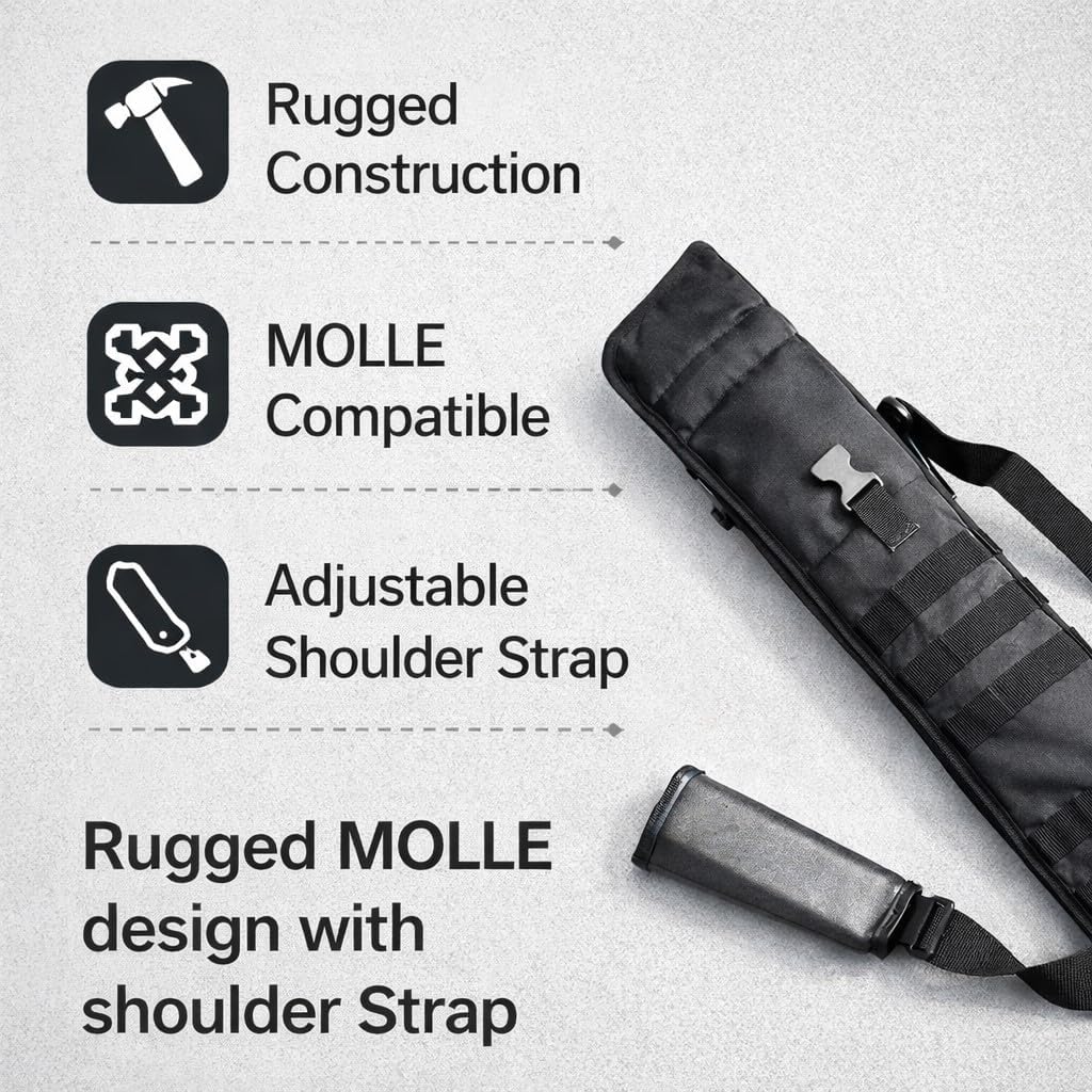 TRINITY SUPPLY Tactical Padded Scabbard Case Compatible with Winchester SXP Defender – MOLLE Shotgun Rifle Carry Bag 34 Inch