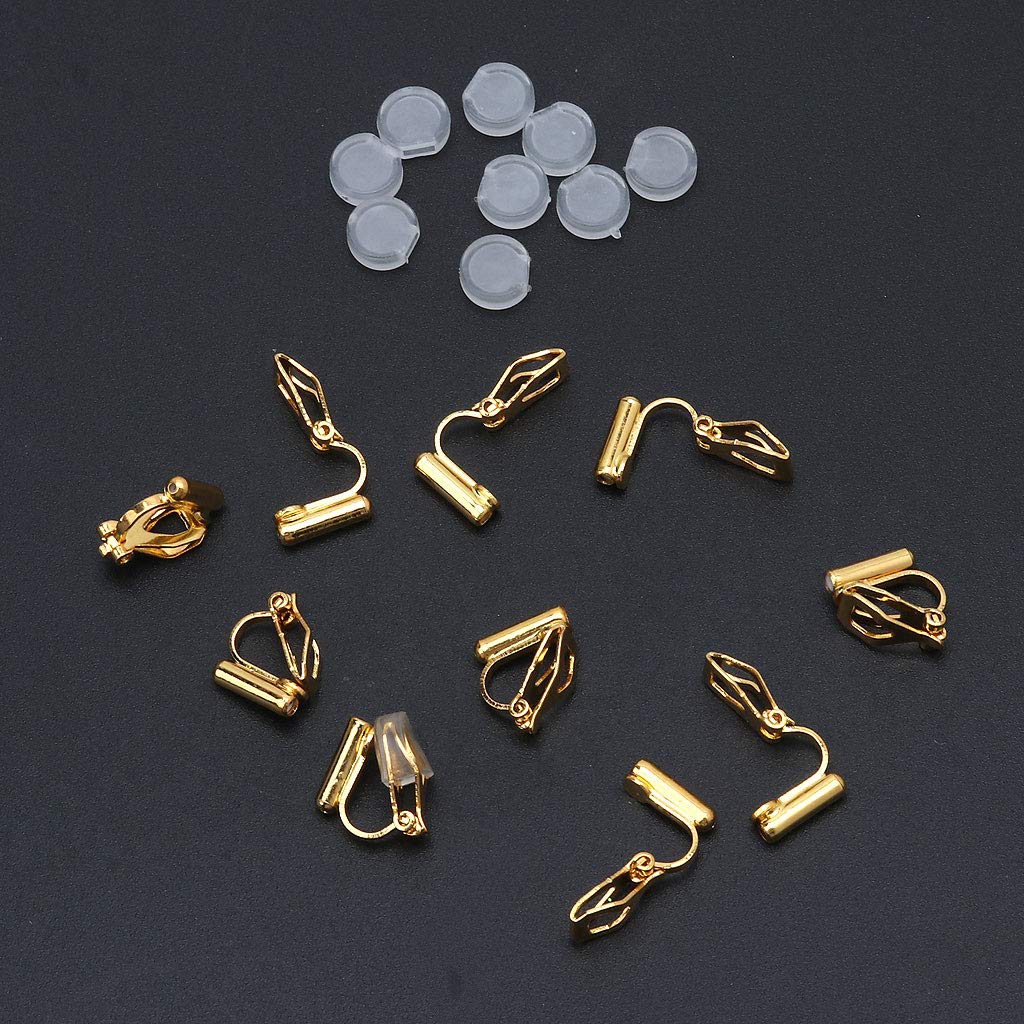 30 Pièces Clips à Boucles D'Oreilles En Plastique Transparent - Type U - Pour Création DIY Bijoux - 11x10mm
