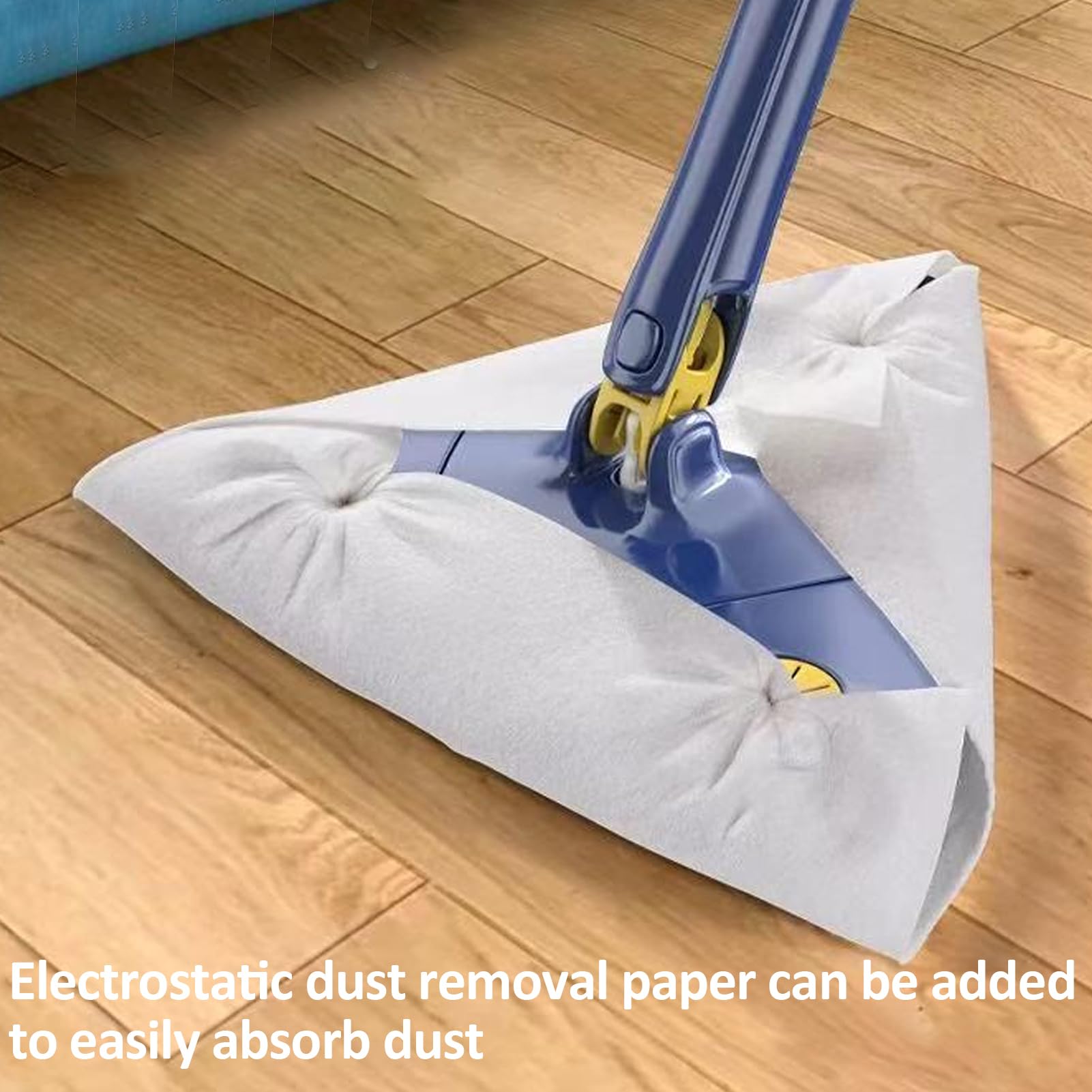 Mop Do Czyszczenia Ścian Teleskopowy Trójkątny Mop Do Mycia Ścian | Regulowane i Rozsuwane Przyrządy do Sprzątania, do Użytku na Sucho i Mokro Ścierka Do Okien Podłóg Szczelin I Sufitów