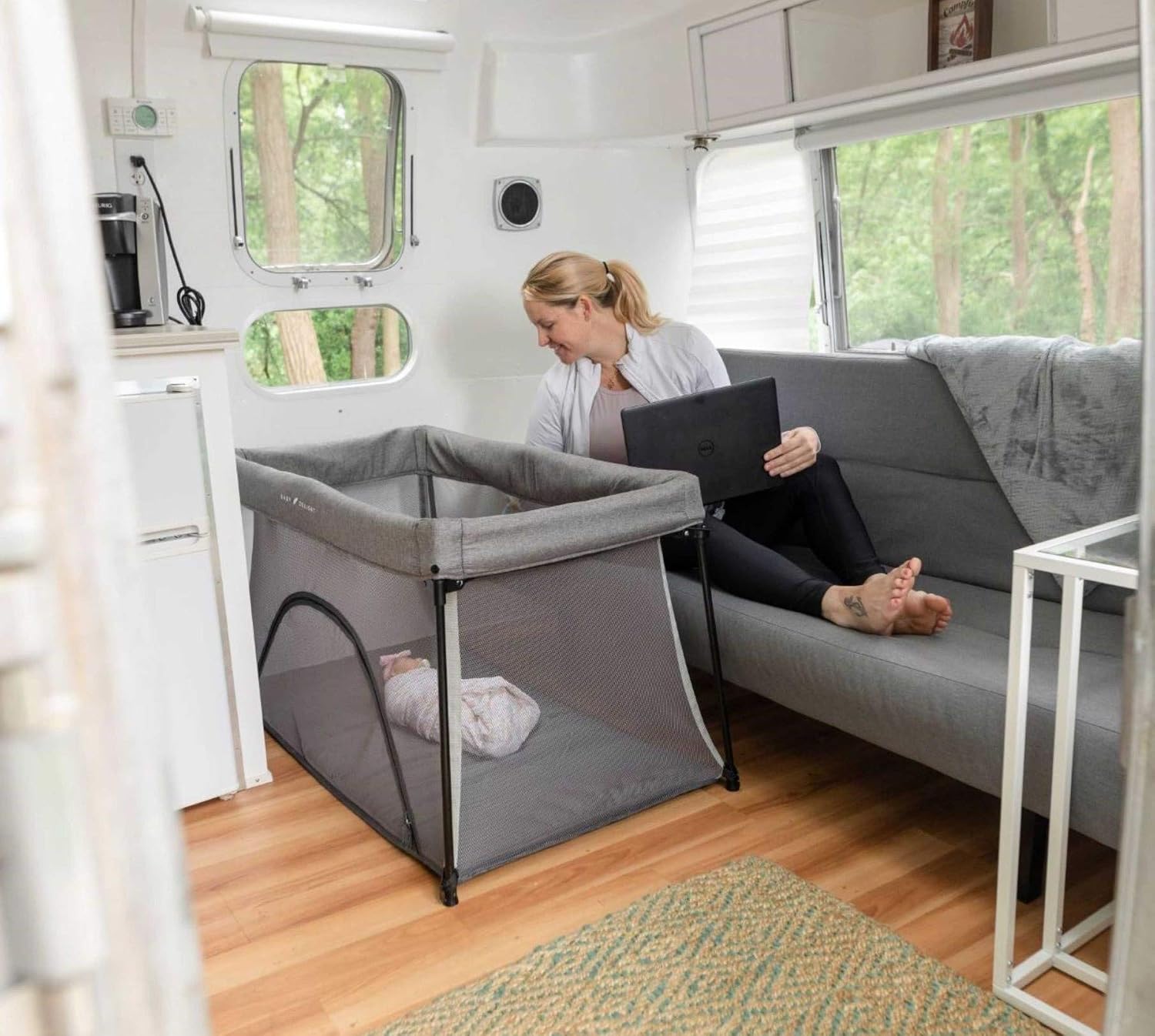 60% оƒƒ Dіѕсоunt Baby Delight Go With Me Nod Deluxe Portable Crib & Playard, Charcoal Tweed