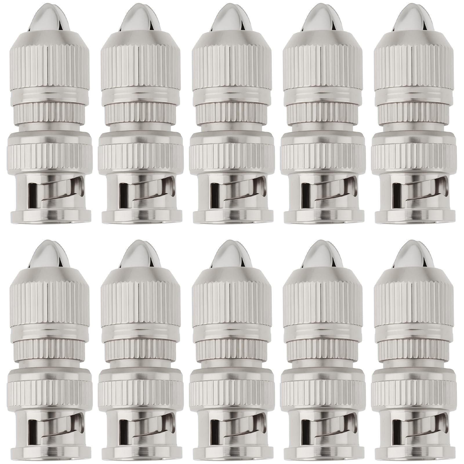Create idea 10Pcs Twist On BNC Female Connector For Coax RG6 RG59 CCTV Cameras