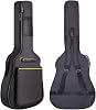 GIGKOUKI Acoustic Guitar Bag Gig Bag 0.35 In Thick Padding for 39 40 41 Inch Acoustic Guitar Classical Water Resistent Dual Adjustable Shoulder Strap Guitar Case Soft with Back Hanger Loop