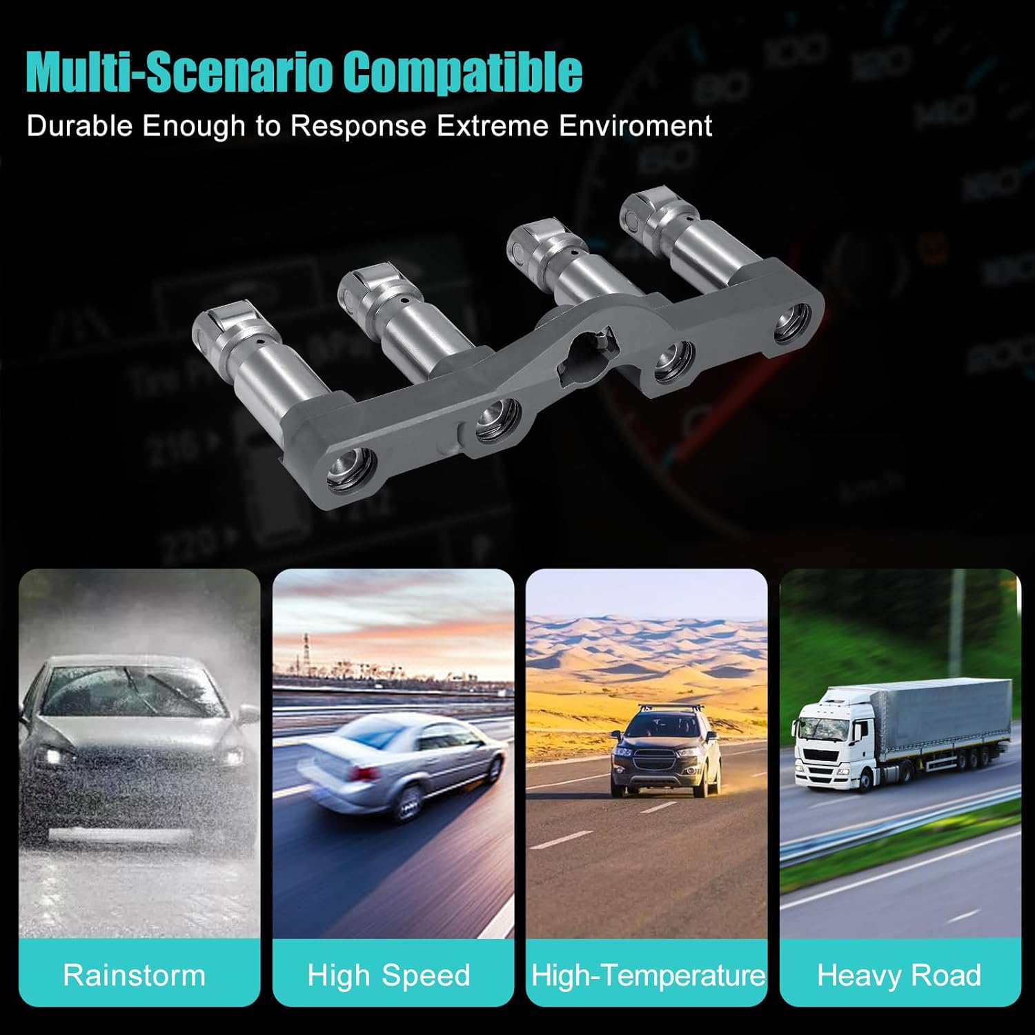 16PCS 53021720AD NON MDS Lifter For 2006-2021 Chrysler 300,For Dodge Ram 1500 2500 3500 Charger Challenger Magnum,For Jeep Grand Cherokee 5.7L 6.1L 6.2L 6.4L 5038784AD