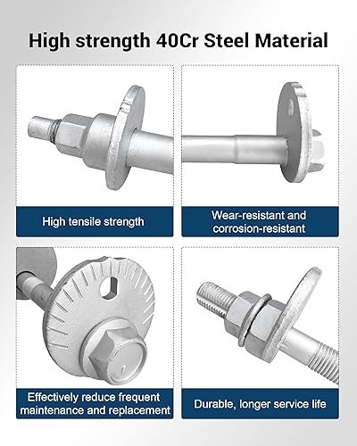 Miniatura 5 de Kit de pernos de leva para brazo de control inferior 48409-60020 48190-60020 apto para Toyota 4Runner 2003-2009 FJ Cruiser 2007-2010 Tacoma