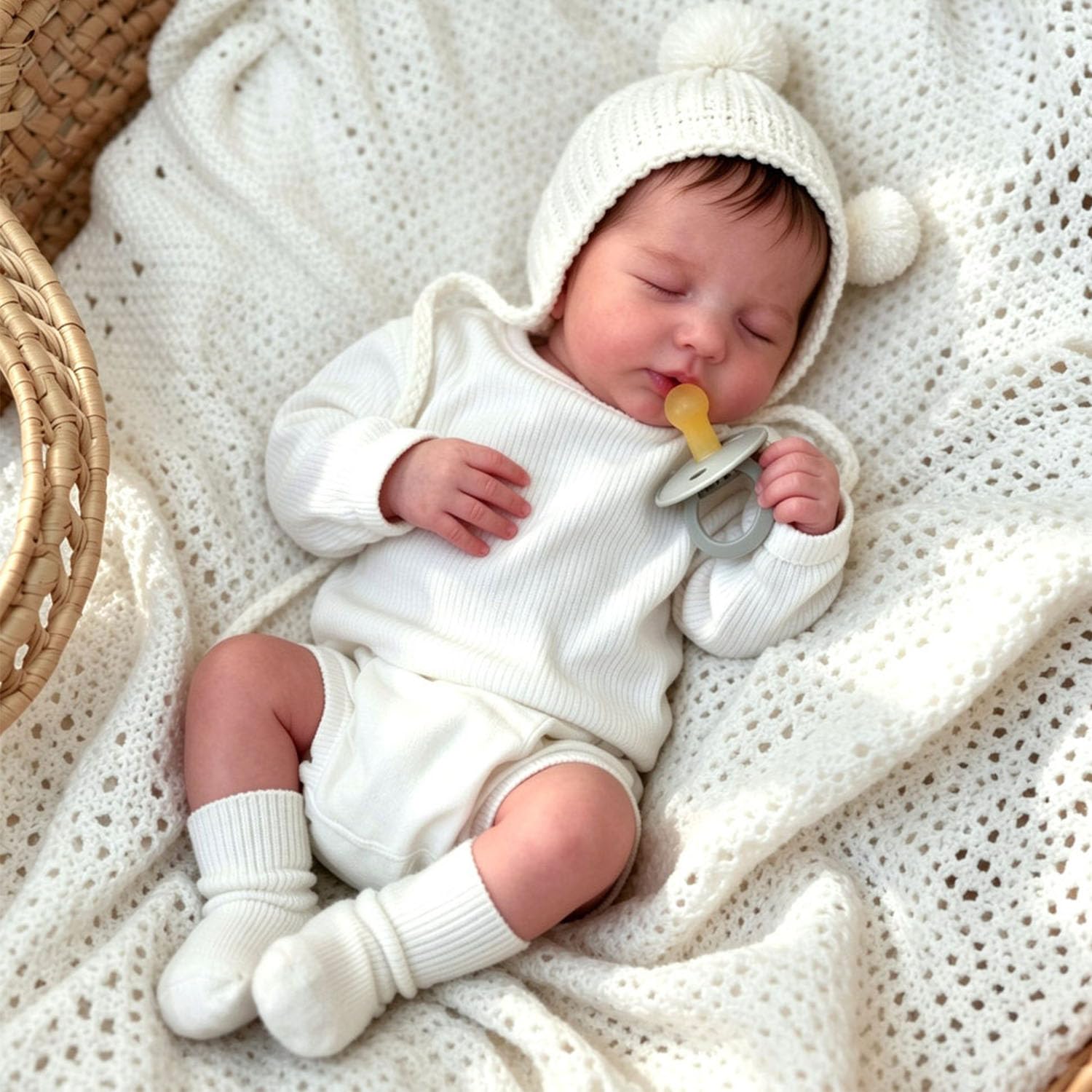 Anano Bambole Reborn Maschio Tutta In Silicone Morbido 45CM Bambola Neonato Reborn Che Sembra Verissimo Maschietto Bambolotto Reborns In Silicone Tutto Il Corpo (Moderno)
