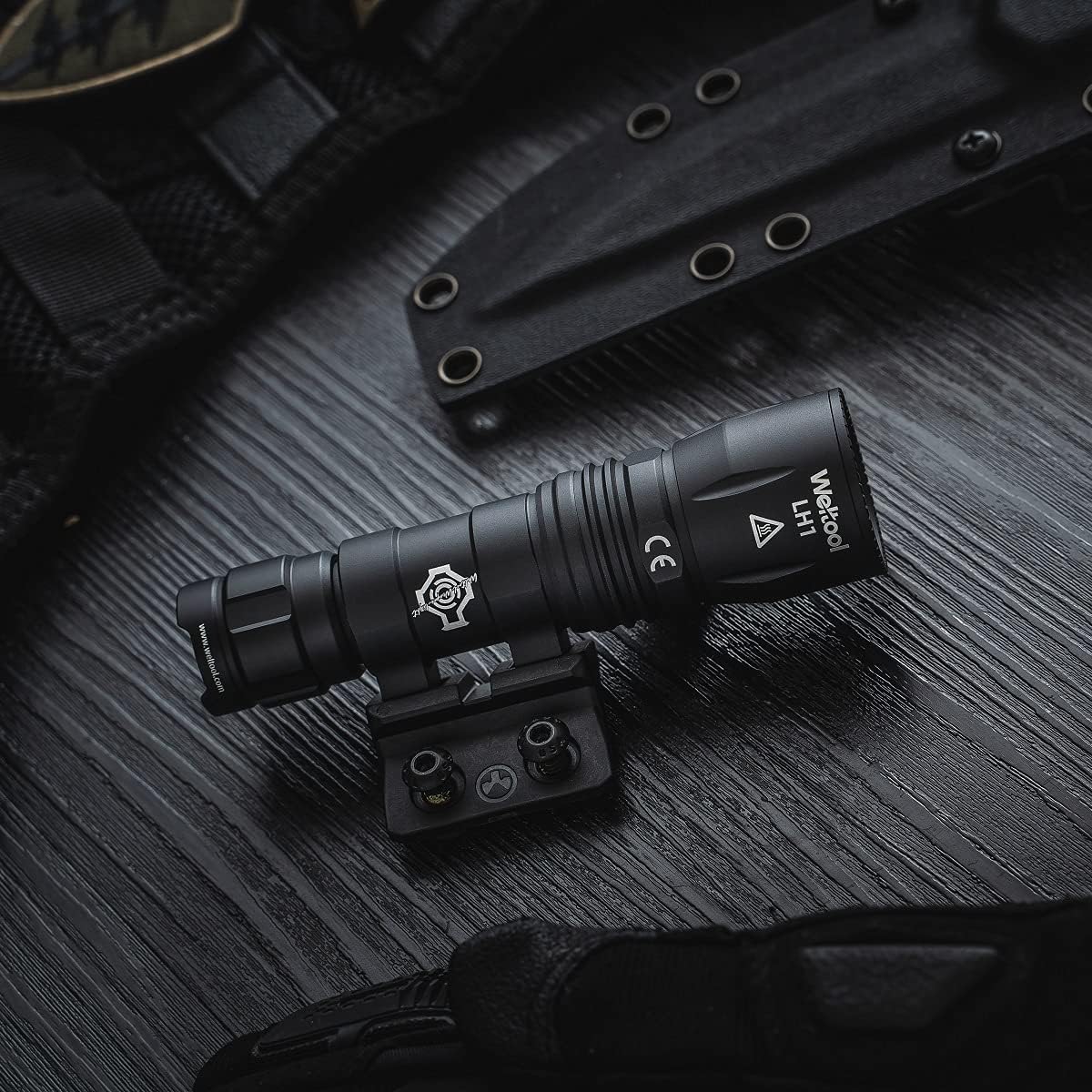 Weltool W35A mounted on tactical gear