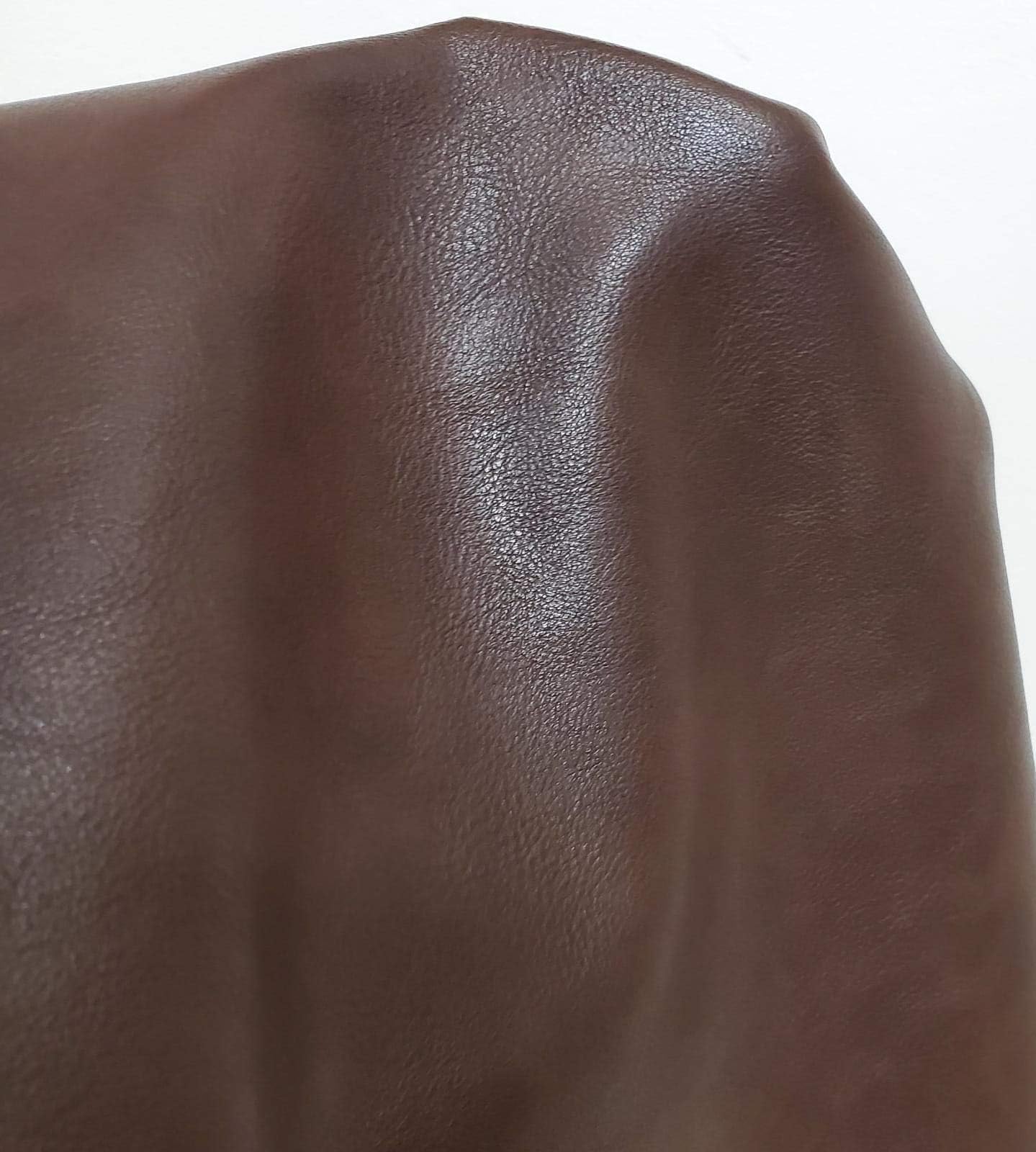 NAT Leathers | Brown pebblegrain Soft Faux Vegan Leather Fabric Sheet PU Peta Approved Vegan | 1 Yard (36 x 54 NCH) Cut by Yard | Synthetic Pleather 0.9 mm Nappa Upholstery | 36"x54"