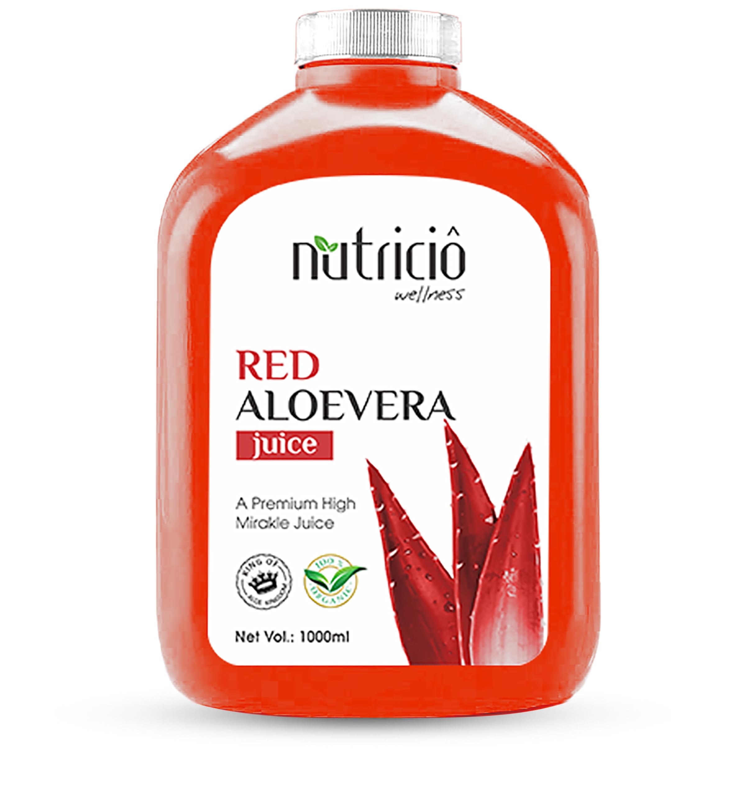 proveda nutricio wellness Red Aloevera Juice with Ashwagandha and Honey, 1000 ml, Pack of 1, a primium high mirakle juice