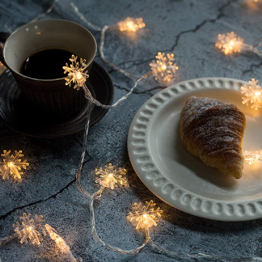 匿名配送✨訳あり！ストリングライト低消費電力スノーフレーク