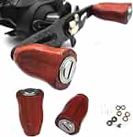 花梨ノブ　シマノ　ダイワ　ハンドルノブ　リールノブ　ベイト　フィネス Amazon.co.jp: VISPREA 木製ノブ 2個入り パワーリールハンドル