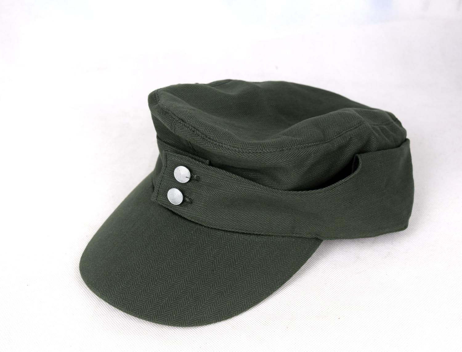 German WWII German Heer EM HBT M43 Field Summer Soldier Cap hat Replica (L(59cm))