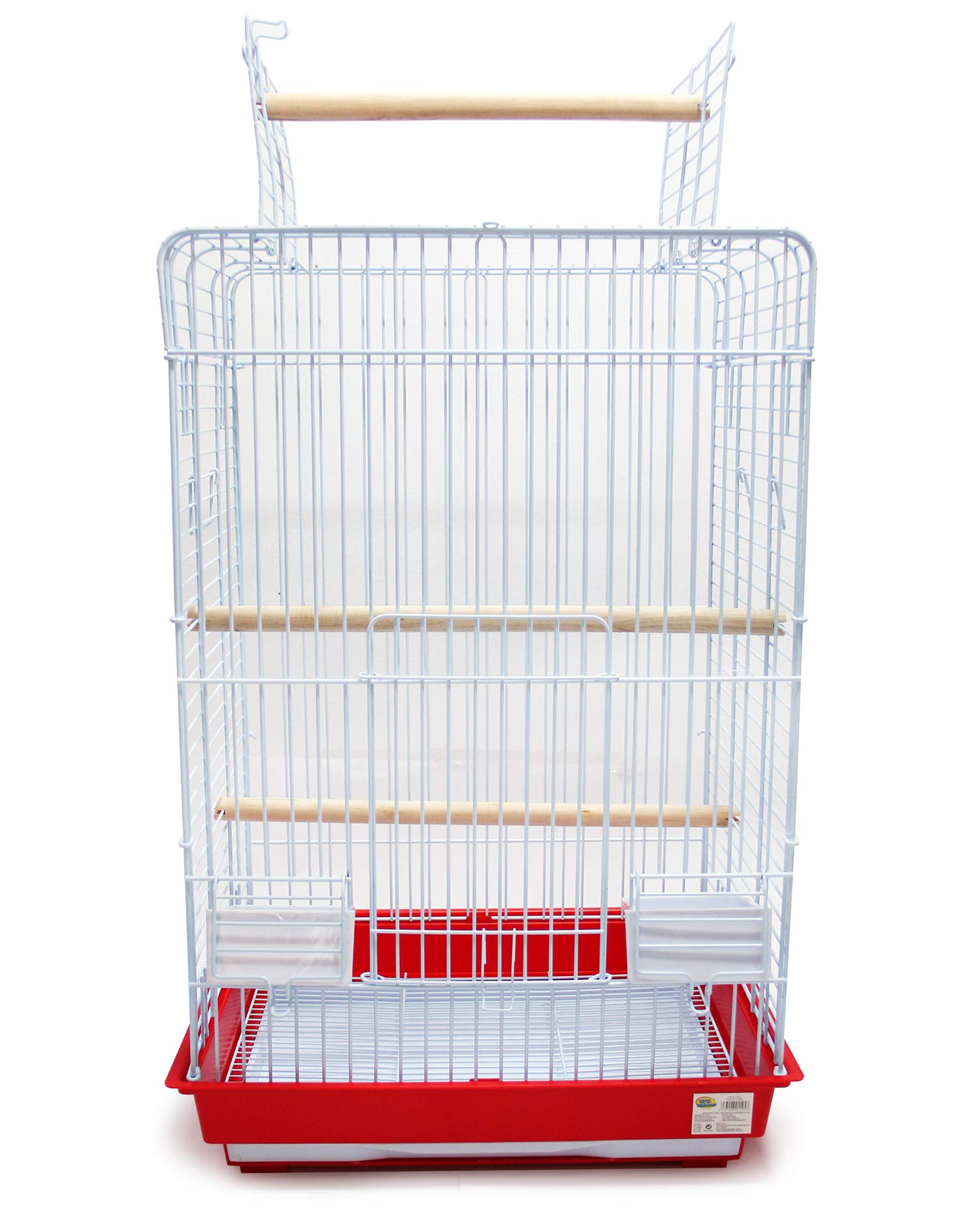 BPS Jaula Loro Metal para Pájaros Jaula Grande con Comedero Bebedero Saltador Cubeta Color envia al Azar 41 x 49 x 76 cm BPS-1195