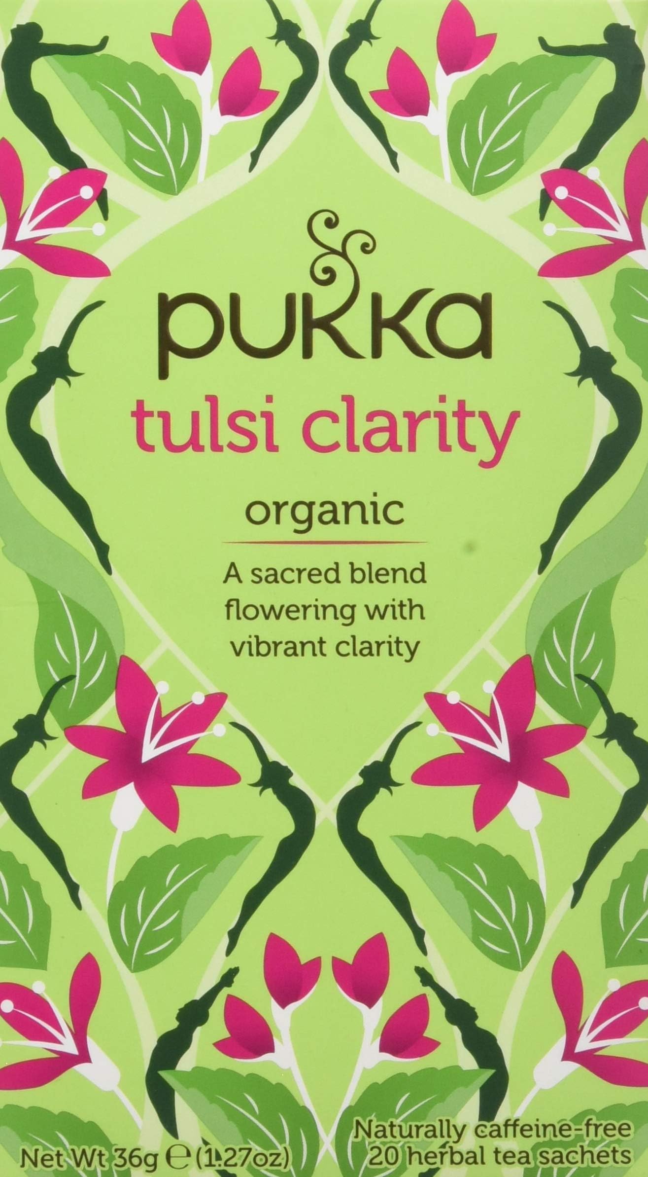Pukka Organic Tulsi Clarity Herbal Tea 20 Teabags
