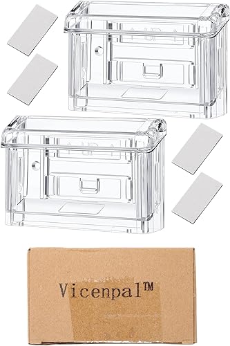 Miniatura 8 de Tarjetero de acrílico para exteriores, para pared, incluye tarjetero transparente para despegar y pegar para oficina, tiendas, camiones, pared al