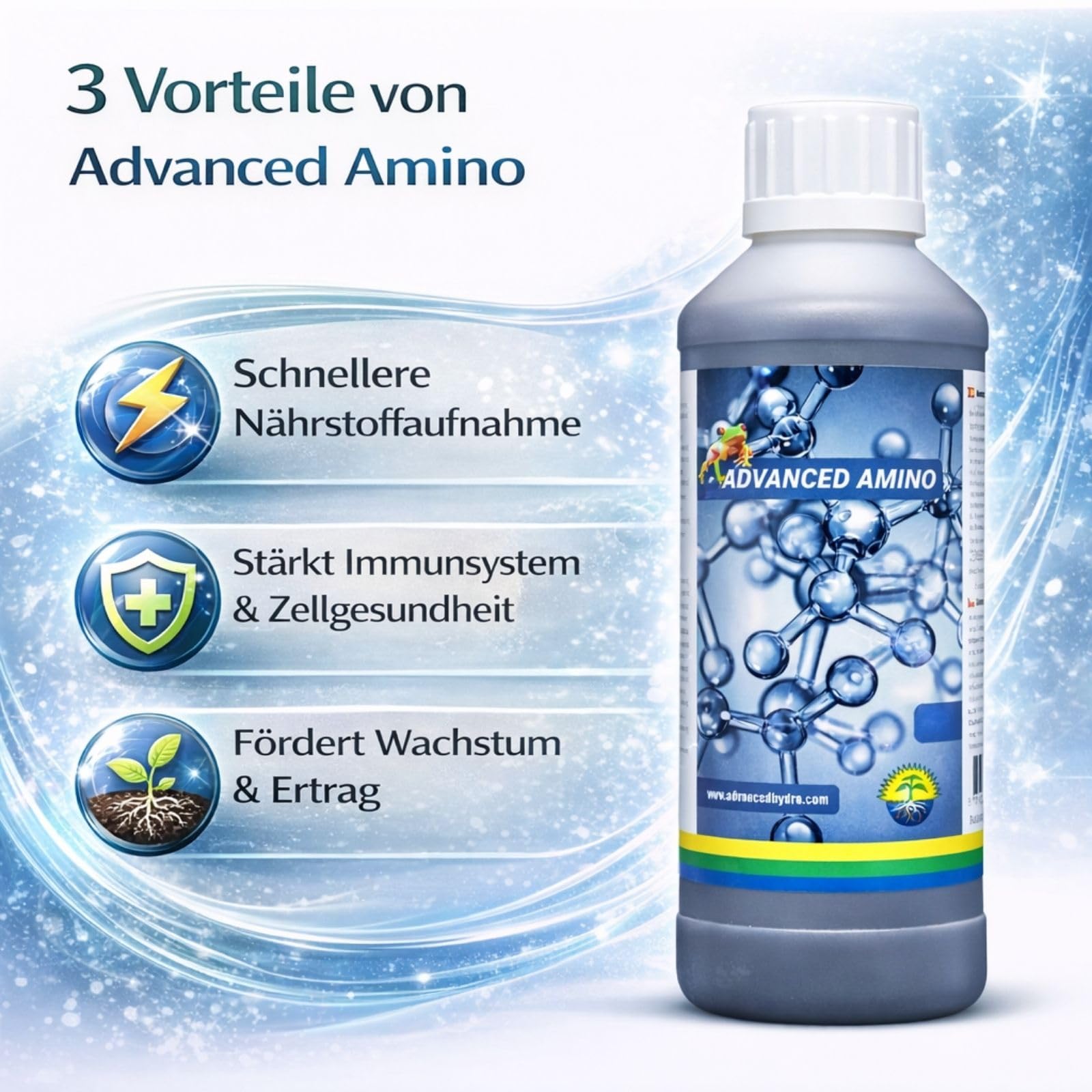 Weedness Advanced Hydroponics Amino 1 Liter - Grow Anbau Indoor Dünger Erde Flüssigdünger Organischer Bio