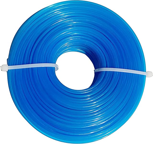 SDFSD Strimmer Wire 1.6mm x 100m, Strimmer Line for Garden Grass Strimmer Electric Trimmers, Blue Round Nylon Strimmer Spool