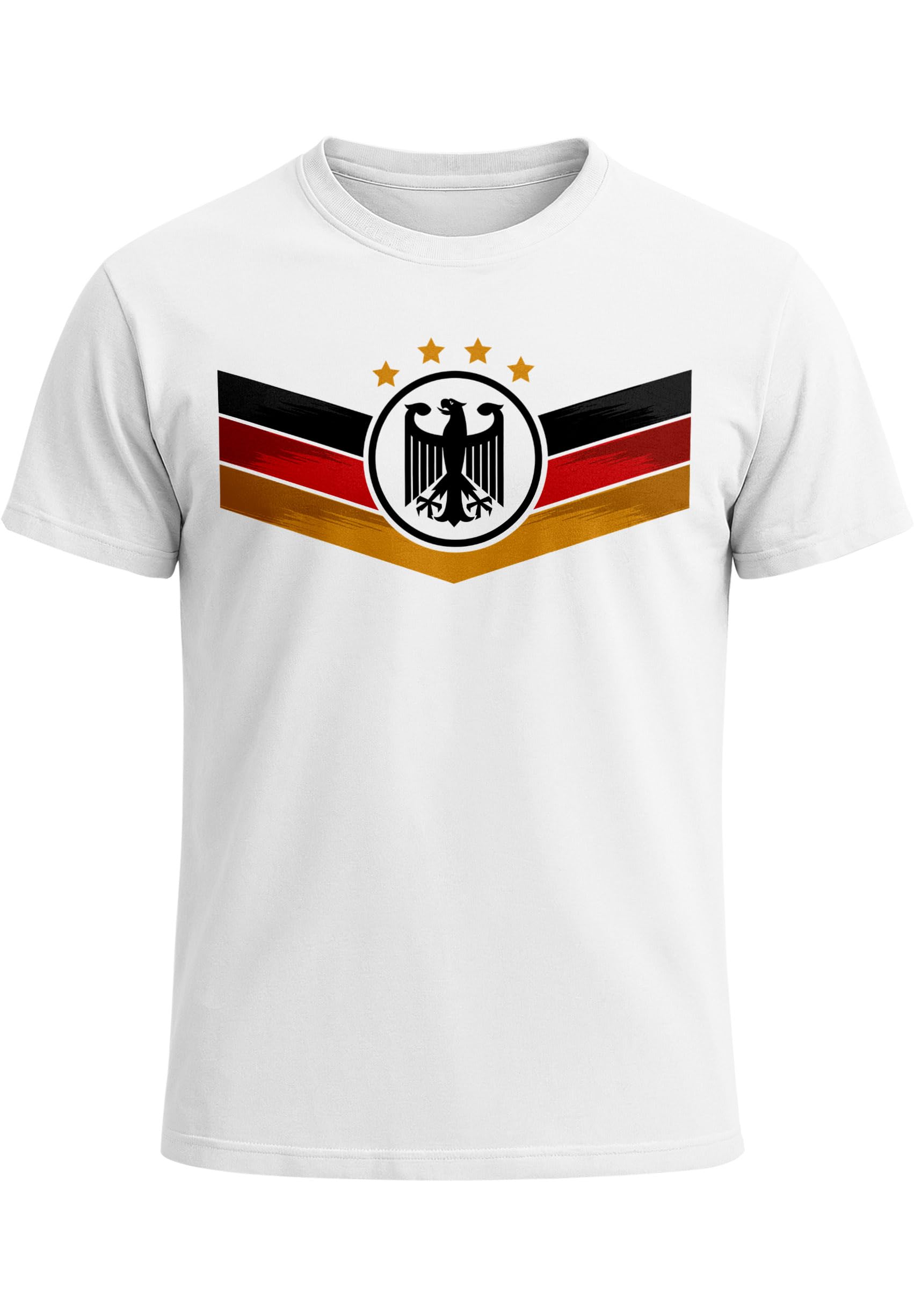 MoonWorks® Herren T-Shirt Deutschland Fußball WM 2026 Deutschlandflagge Nationalfahne Wappen Adler Fanshirt - 5
