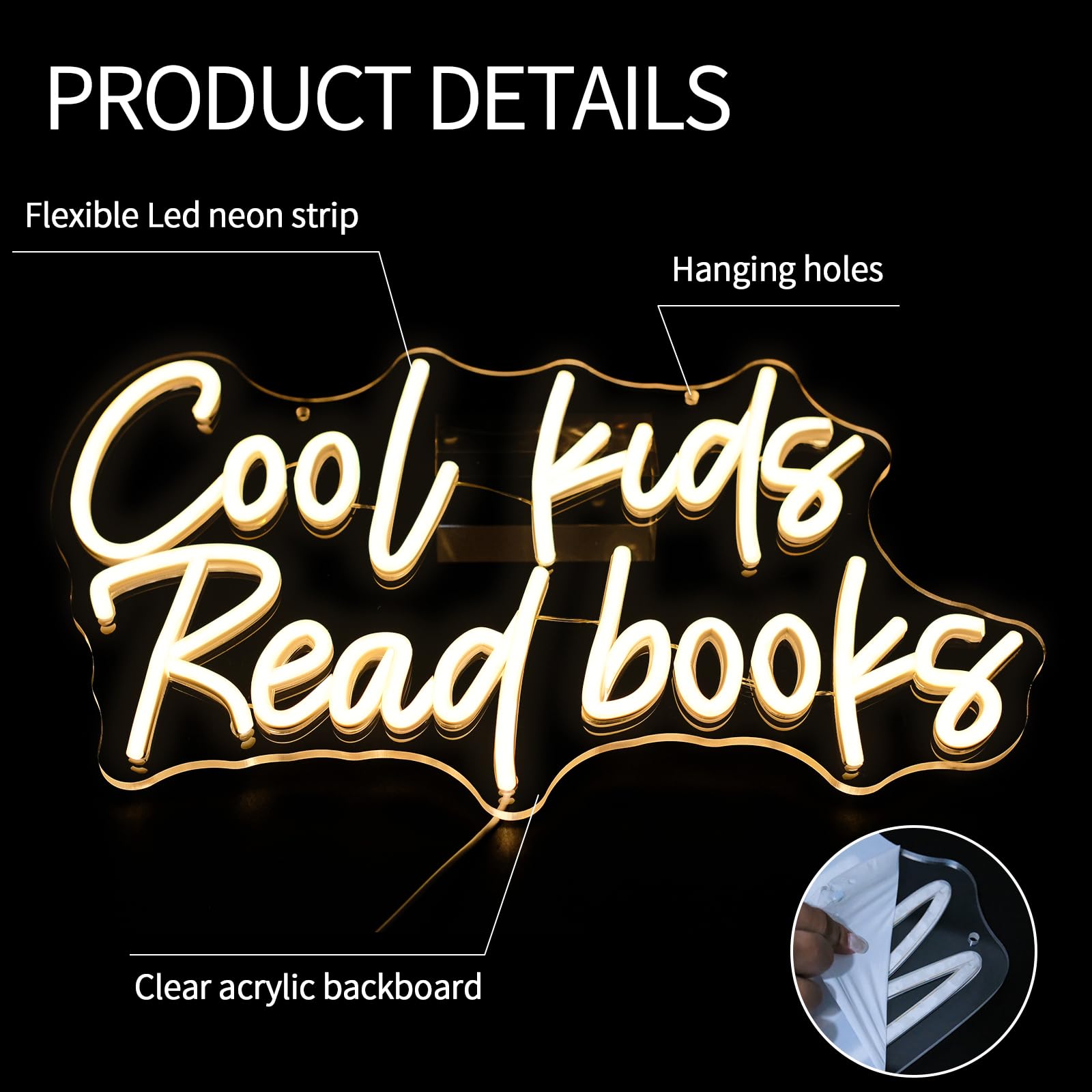 Coole Kinder lesen Bücher Neonschild Neonlicht für Zimmer Neonschilder für Wanddekoration LED-Schild für Zimmer Schlafzimmer Dekor Home Party