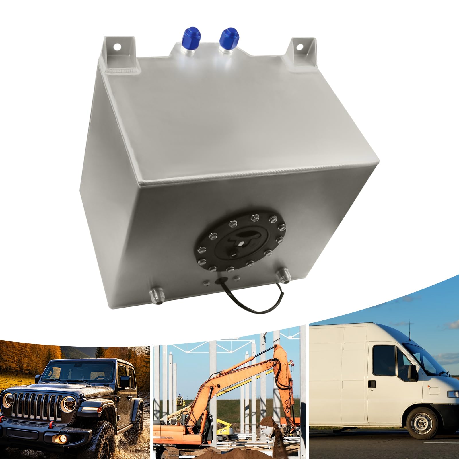 Serbatoio Benzina In Alluminio Da 20 Litri - Con Sensore Di Livello E Schiuma Anti-Splash, Per Auto E Competizioni - Foto 6