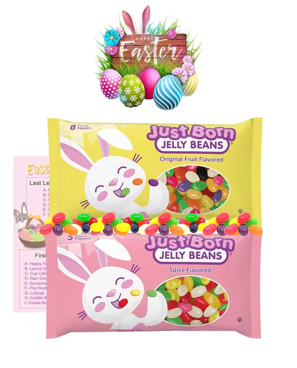 Easter Jelly Beans Jelly Bird Eggs Candy; (Pack of 2