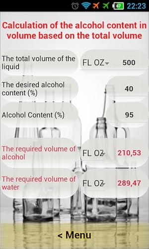 Alcohol Calculator