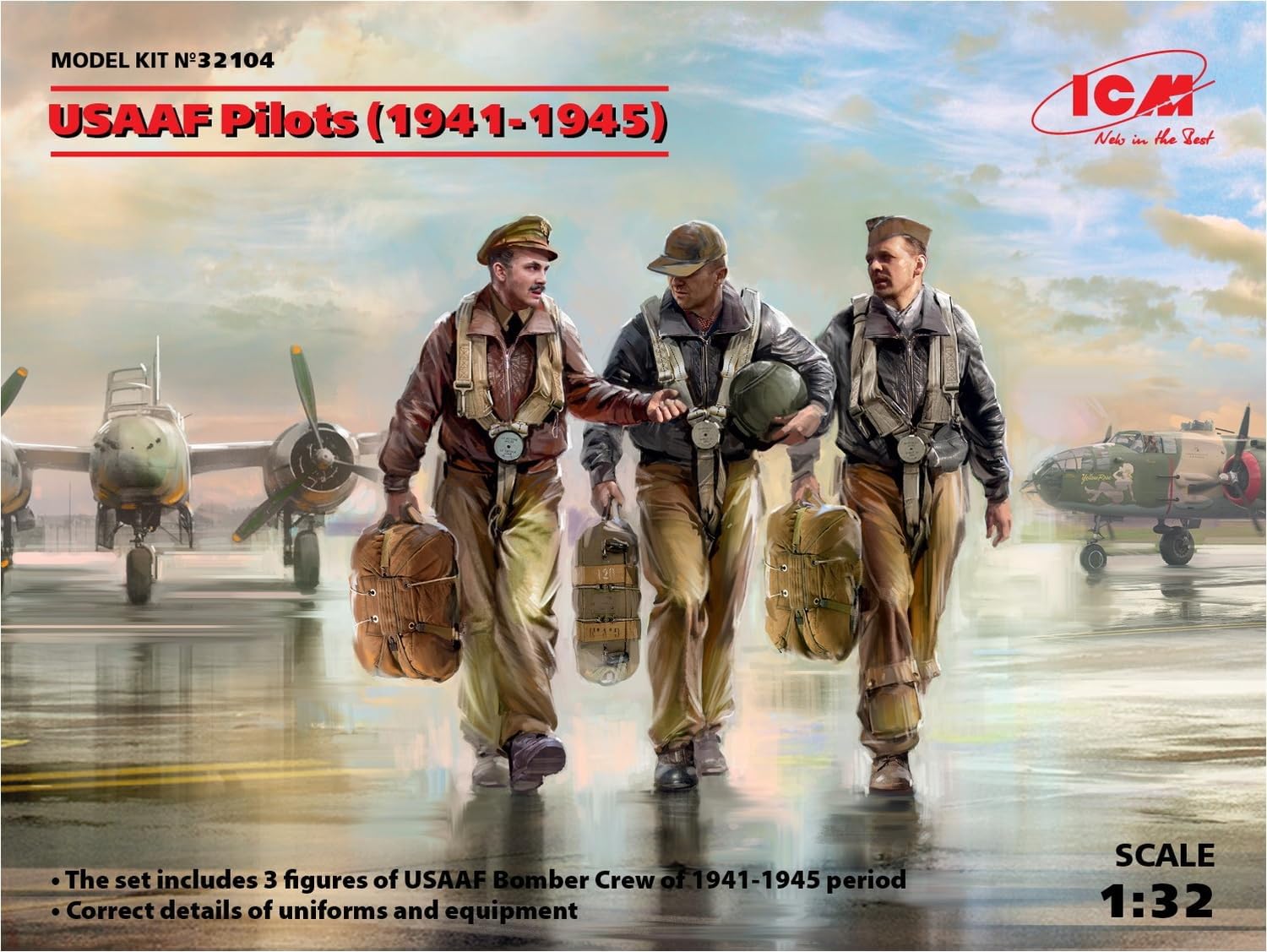 ICM ICM32104 1:32-USAAF Pilots (1941-1945)