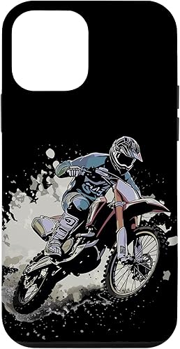 Carcasa gráfica vintage para iPhone 12 mini Dirt Bike Riding Motocross Racing