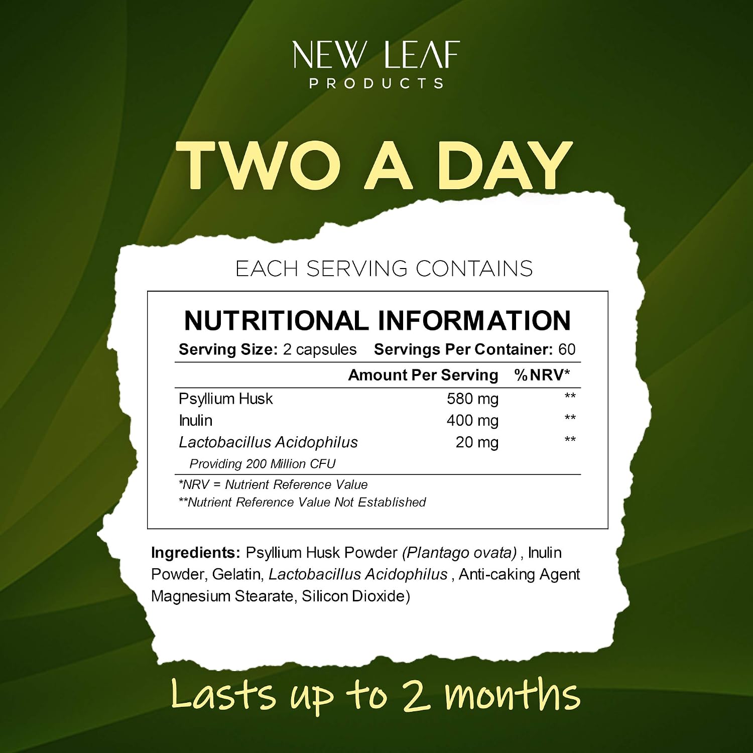 Fibre Supplement 4000mg Psyllium Husk with Acidophilus, High Strength - Image 3