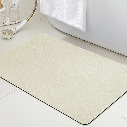 Miniatura 56 de ACCUMTEK Alfombrilla de Baño Ultrafina, Alfombrillas Antideslizantes de Espesor Reforzado para Debajo de la Puerta, Alfombras de Baño 2-gris