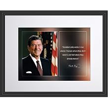 Ronald Reagan Quote - Socialism works in two places 11x14 Framed | Photo Picture Poster Framed | US President Portrait Famous Inspirational Motivational Quotes