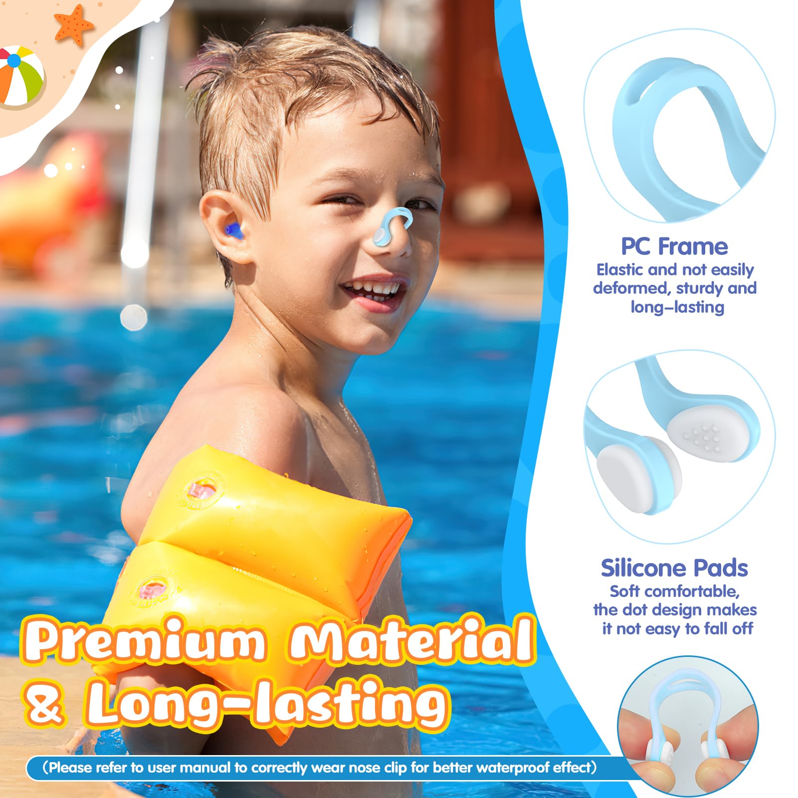 Tappi per le orecchie da nuoto tappi per le orecchie in Silicone per piscina al mare impermeabili per dormire immersioni Surf Soft Comfort Natation accessori per il nuoto  66
