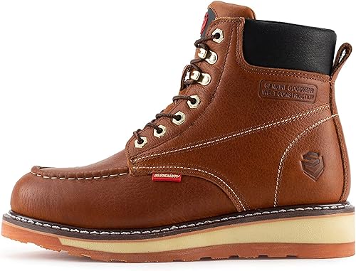 Miniatura 7 de SUREWAY 6 Mens Heavy Duty SteelCompositeSoft Toe Work Boots for Men,Goodyear Welt,Extremely Comfortable Durable Proved,Superior OilSlip