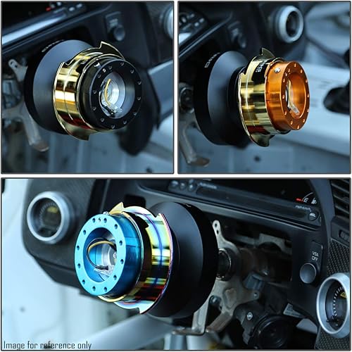 Miniatura 7 de Auto Dynasty NRG Innovations SRK-250PK-MC Adaptador de liberación rápida para volante Gen 2.5 Cuerpo rosaAnillo cromado Neo